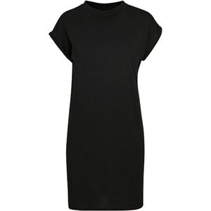 Super Oversized damesshirt 'Turtle Shoulder Dress' Black - XS