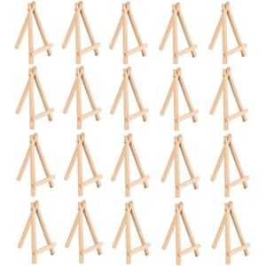 Mini-tafelschildersezel - Houten ezel - Ideaal voor beginners - 1 stuk - Natuurlijk hout