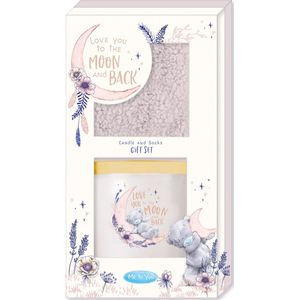 Me to You Candle & Socks Gift Set Love you to the moon and back