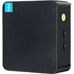 Mini PC – Mini Computer – Mini Desktop – Mini PC Compact – Intel Alder Lake N100 Processor – Dual 4K HDMI Uitgangen - Geen RAM - Geen SSD - Zwart