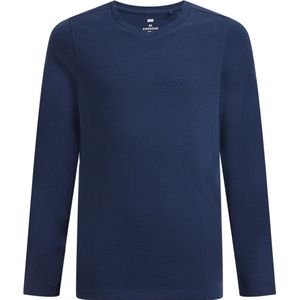 WE Fashion Basic Longsleeve Donkerblauw