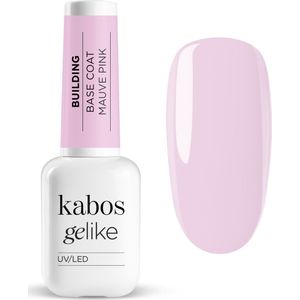 Kabos Kleurrijke basis voor opbouw Gelike Building Base Coat Mauve Pink / Mauve roze 10ml