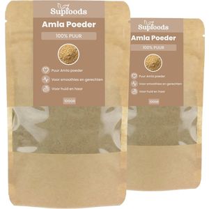 Amla Poeder 100% Puur - 200gram - Gebruik Amla Poeder bij Smoothies, Kruidenthee en Gerechten - Amla is tevens Geschikt als Natuurlijke Gezichtsmasker en Gezichtsscrub