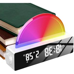 Zonsopgangwekker met nachtlampje en wekkersfeer voor zware slapers in slaapkamer