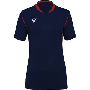 Macron Alya Shirt Korte Mouw Dames - Marine / Rood | Maat: XXL
