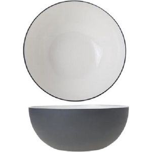 Cosy en Trendy Alu - Bowl - Wit - 20xh9cm - Aluminium - (set van 2)