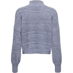 Only Onlselesta Life Ls Long Highneck Coronet Blue | Blauw | Maat: XS