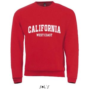 Sweatshirt 2-185 California Westcoast (kopie) - Rood, M