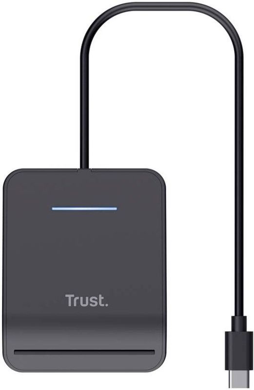 Trust - Primo - Smartcardlezer - Zwart - Compatibel met FIPS 201 en ISO 7816 klasse A/B/C