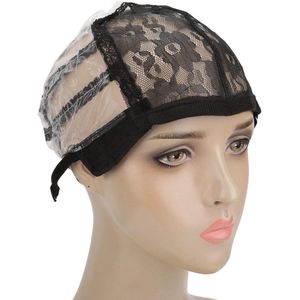 Set van 3 Elastische Pruik Mesh Caps in Zwart - Verstelbare Bandjes - Nylon - Cosplay Make-up Accessoire - Ademend en Rekbaar - Geschikt voor Nep Haar Cover