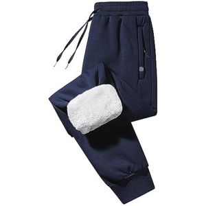 Doonjoggingbroek voor heren - Fleece Gevoerd, Warme Trainingsbroek met Zak, Perfect voor Winter