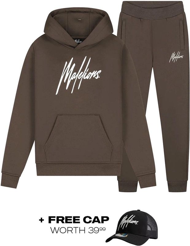 Malelions Kids Essentials Tracksuit - Graphite Black 4-104