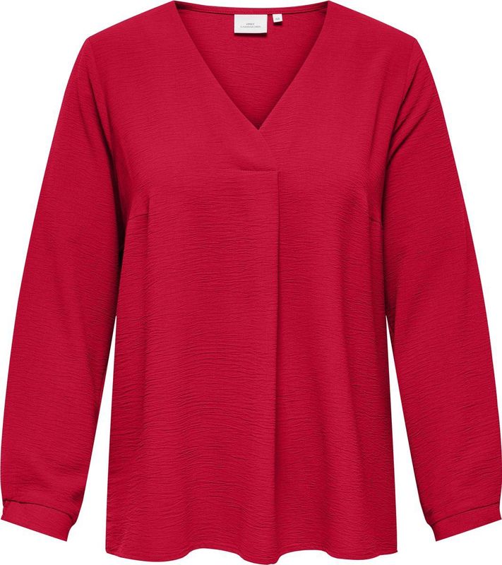 ONLY CARMAKOMA - CARMETTA LIFE 3/4 V-NECK TOP WVN - Dames - Blouses