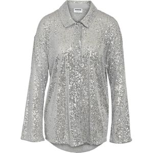 Noisy may - Nmscarlet - Blouse - Zilver - Pailletten