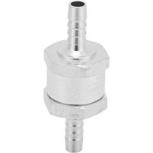 Universele terugslagklep van aluminium voor brandstof, benzine en olie met 6 mm aansluiting voor eenvoudig en veilig gebruik in diverse systemen