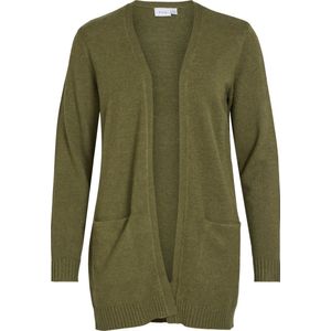 Vila Vest Viril Open Knit Cardigan - Noos 14044041 Capulet Olive/dark Melange Dames Maat - XS