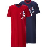 Babista - VIERTO - Nachthemd - Rood - Twin Pack