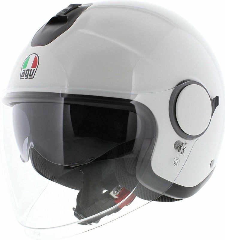AGV - Eteres - Jethelm - Glans Wit - High Resistant Thermoplastic