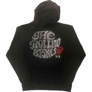 The Rolling Stones - Swirl Logo '82 Hoodie/trui - Eco - M - Zwart