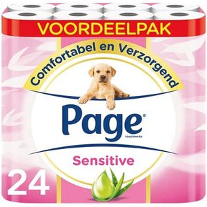 Sensitive toiletpapier 24 rollen - Voordeelverpakking voor extra zachtheid