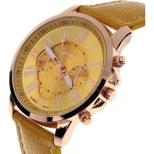 Horloge Quartz Oker Geel