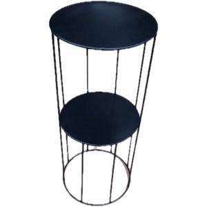 Bloemstandaard twee lagen-Plantentafel D25 , H 60 cm