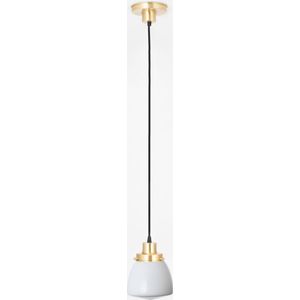 Art Deco Trade - Hanglamp aan snoer Schoolbol Small 20's Messing