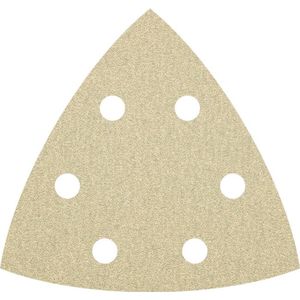 Ivana Schuurschijf Klittenband Driehoek 6-Gats Korrel 120 96mm 10 Stuks