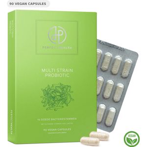 Perfect Health - Probiotica Darmflora - Goed voor Stoelgang, Spijsvertering en Immuunsysteem - Capsules Lactobacillus en Lactospore - Darmwand Supplement - Vegan - 90 Stuks