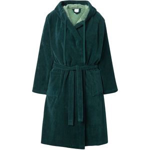 Ulla Popken - Peignoir de Bain - Groen Nacht - Grote Maten