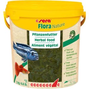 Sera Flora Nature 2 kg Plantenvoeder van vlokken met inhoudstoffen rijk aan vezels een carotenoïden