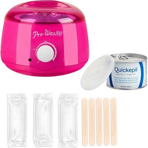 Waxapparaat starterset 12. 100Watt - Roze - Wax Ontharen Apparaat - Ontharingsset - Wax Strips - Waxverwarmer - Epileren