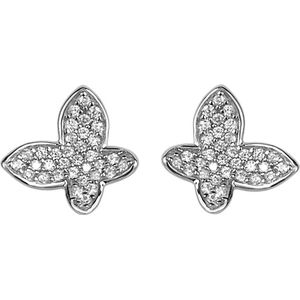 Orphelia Silver 925 Zo-7044 Earring Butterfly Zirconium