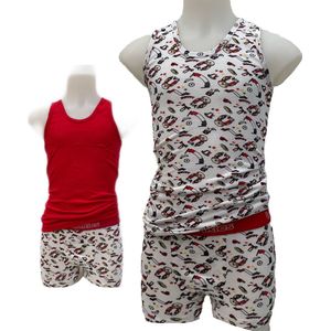 Embrator jongens Ondergoedsetje 3-stuks wit mix maat 128/134