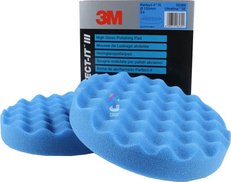 3M 50388 Perfect-It III Ultrafina Polijstschijf - Blauw - 150mm - 2 Stuks