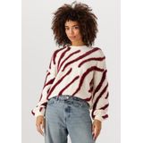 Fabienne Chapot Zebra Pullover Truien & vesten Dames - Sweater - Hoodie - Vest- Creme - Maat XS