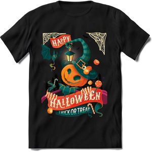 Halloween T-Shirt | Horror  Kleding Heren / Dames | Weerwolf , Monster , Vleermuis en Pompoen  Shirt |