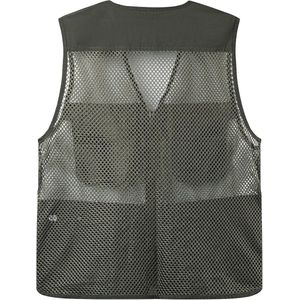 Ademend Zomer Outdoor Vest voor Mannen - Lichtgewicht Safari en Werk Vest met Vele Zakken