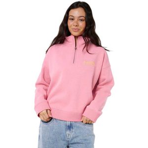 Rip Curl Womens Surf Puff 1/4 Zip Trui (Dames |roze)