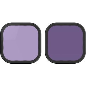 Telesin ND32 + ND64 Lens Filter Kit voor GoPro Hero 9/10/11/12 Black - Voor Filmische Motion Blur - Waterafstotend & Krasbestendig - Duits Optisch Glas & Aluminium - Zwart