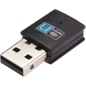 Draadloze USB Adapter tot 300 Mbps voor PC en Laptop