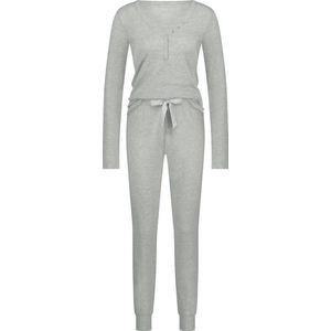 Hunkemöller Dames Nachtmode Pyjamaset - Blauw - maat XL