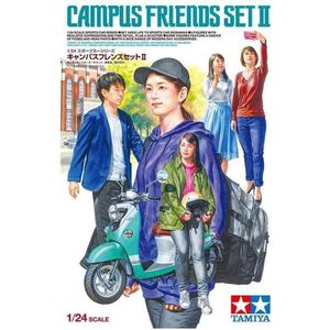 1:24 Tamiya 24356 Campus Friends Set II Plastic Modelbouwpakket