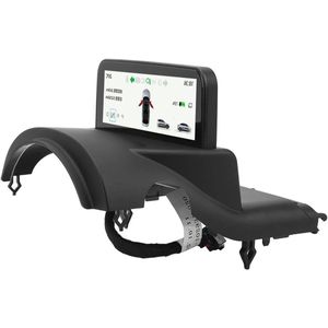 Snelheidsmeter Display 4.6in Auto HUD Scherm LCD Snelheidsmeter Scherm Digitale Dashboard Vervanging voor Model 3 Y (AMD Ryzen) - HUD