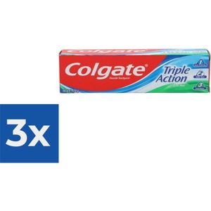 Colgate Tandpasta - Triple Action 100 ml Extra voordeel - Voordeelverpakking 3 stuks