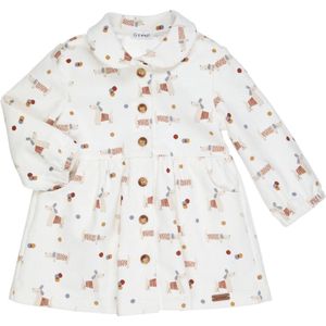 GYMP - Jurk Andino - Off White - Multi - maat 104