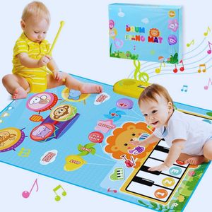 2-In-1 Muziek- En Pianomat Met Peuterdrum – Educatief Speelgoed Voor Jongens & Meisjes Van 1 Tot 3 Jaar