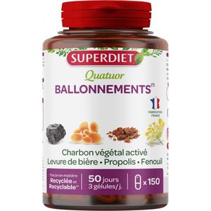 Superdiet Quatuor Ballonnements 150 Capsules