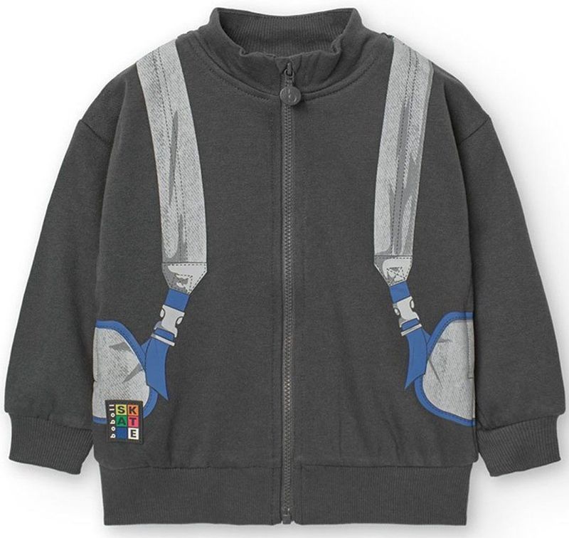 Boboli - Fleece Jas - Grijs - 7 Years - Jongens, Meisjes