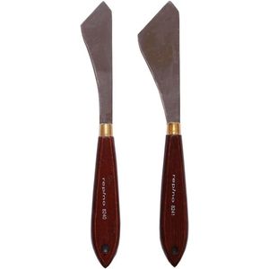 Schildermessen schilderspatel set van 2 kunstenaarspachtels voor acryl en olie